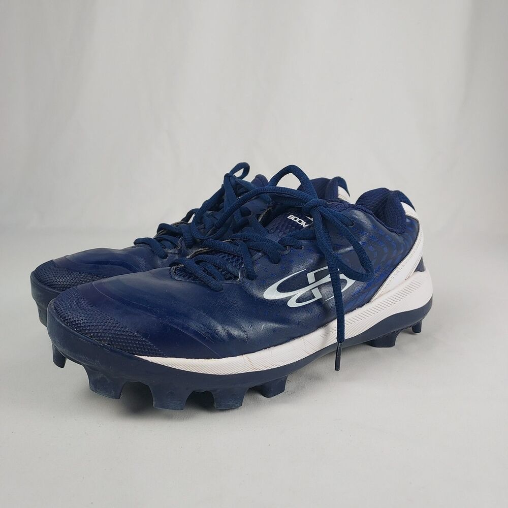 Boombah Softball Cleats Womens 10 Navy White Molded Baseball Shoes